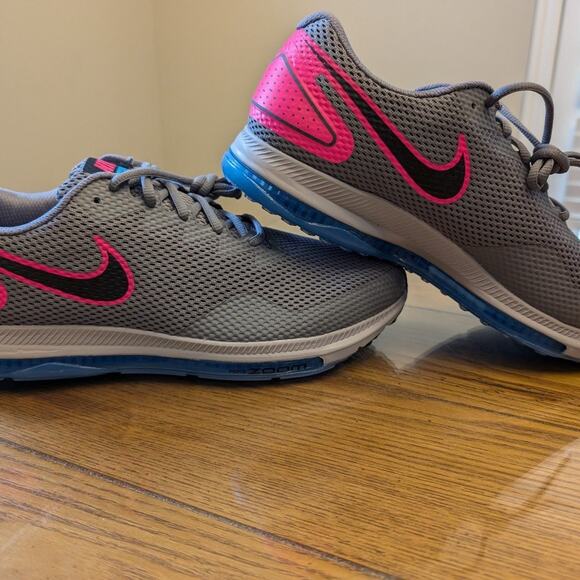 Nike Mens Zoom All Out Low 2 Fabric Low, Gunsmoke/Black-pink Blast, Size 12 - Picture 3 of 10